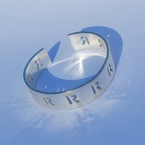 Rustic Cuff "R" Bracelet